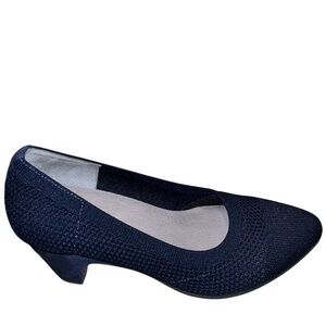 Eileen Fisher Women’s Navy Kiss Stretch Knit Pumps Business Office Casual Sz-7